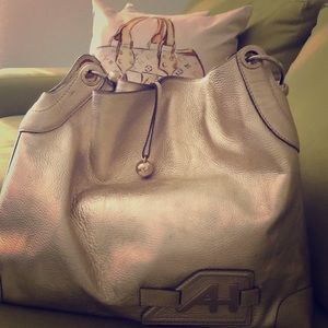 Anya Hindmarch:  Large Metallic Gold Tote